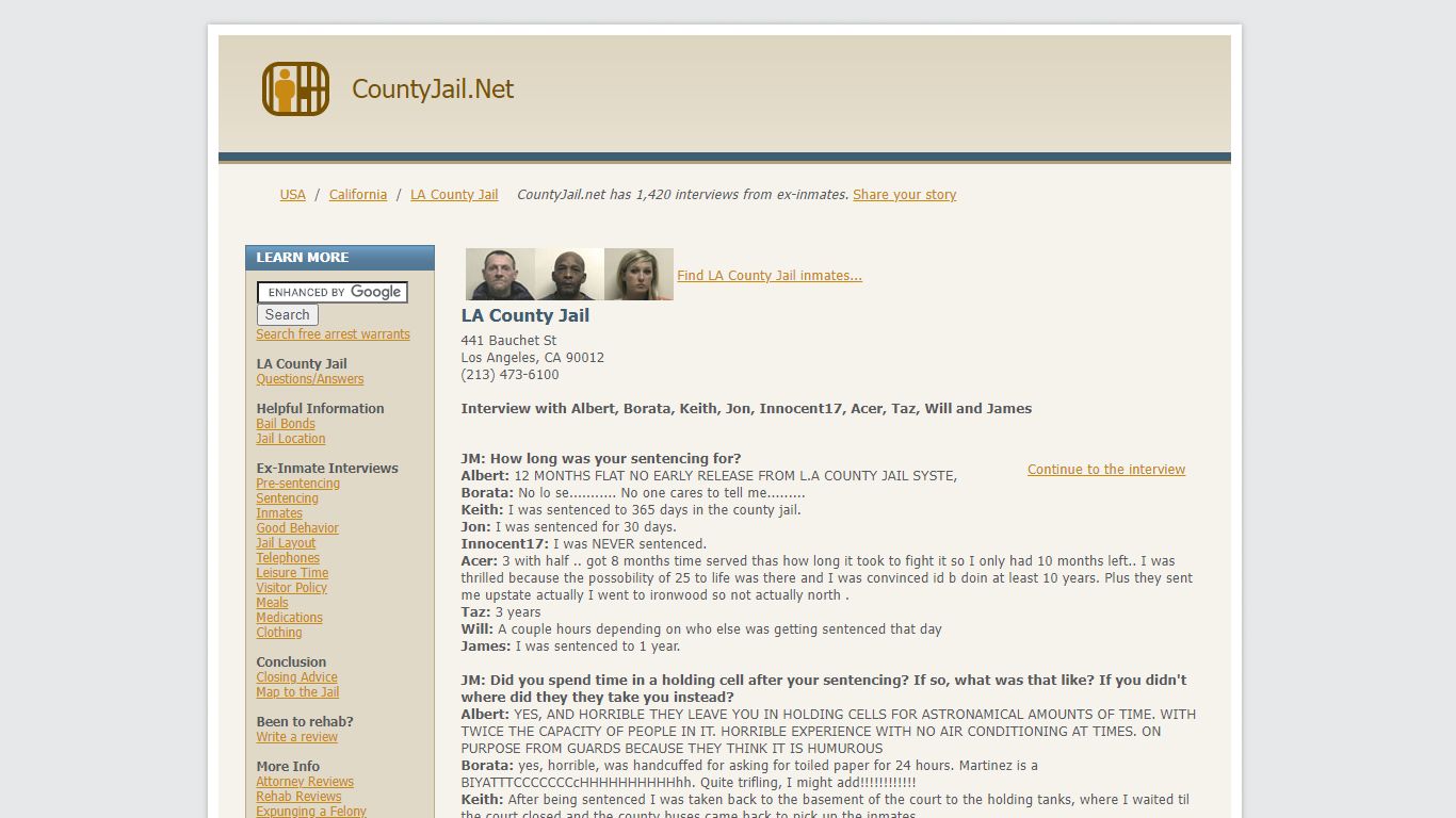 LA County Jail, California | JailMedia